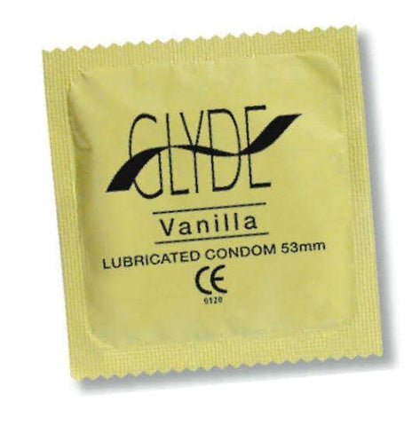 Glyde - Vegan Condoms Regular - Vanilla (10 pack) - EXPIRES JUNE 2023