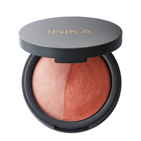 Inika Organic - Organic Mineral Baked Blush Duo - Burnt Peach (6.5g)