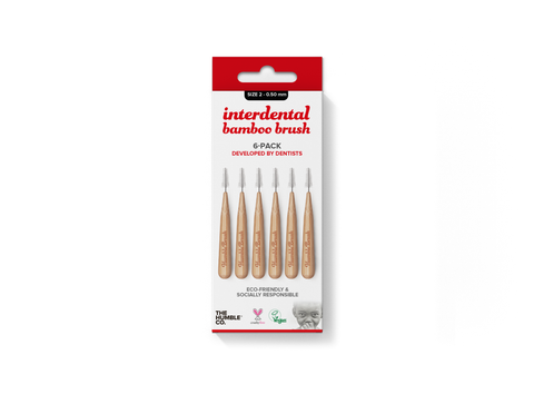 The Humble Co. - Interdental Brushes - Red Size 2 - 0.5 mm (6 Pack)