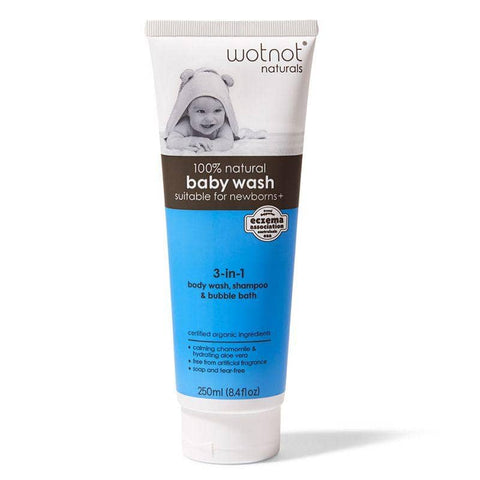 Wotnot - Baby Wash - 3-in-1 Wash, Shampoo and Bubble Bath (250ml)